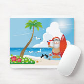 Tapis De Souris surfer santa claus (Avec souris)