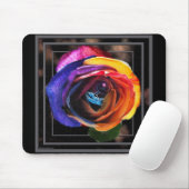 Tapis De Souris Surfer sur le Rose Rainbow (Avec souris)