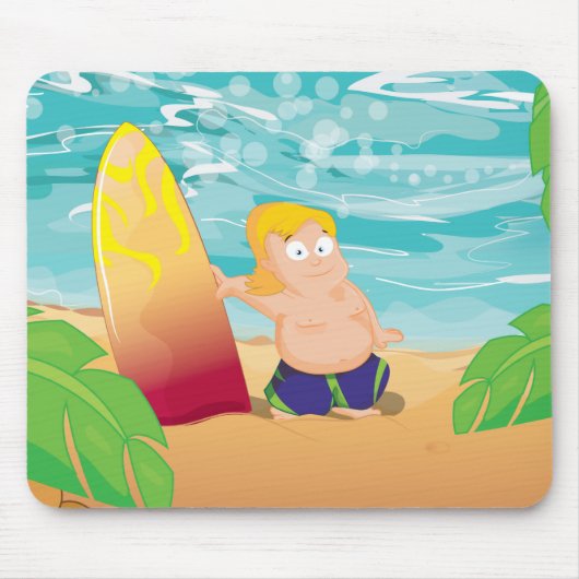 Tapis De Souris Surfeur (Devant)