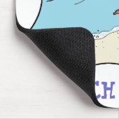 Tapis De Souris Surfeur en pente de plage (Coin)