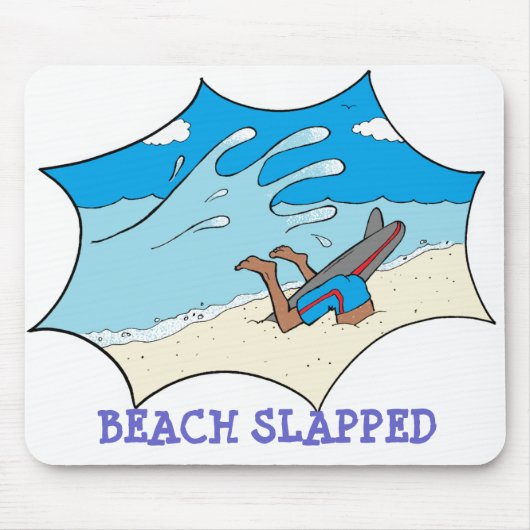 Tapis De Souris Surfeur en pente de plage (Devant)