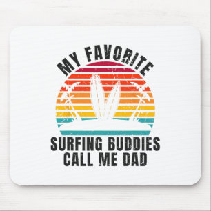 Tapis De Souris Surfeur Mes copains de surf préférés m'appellent P