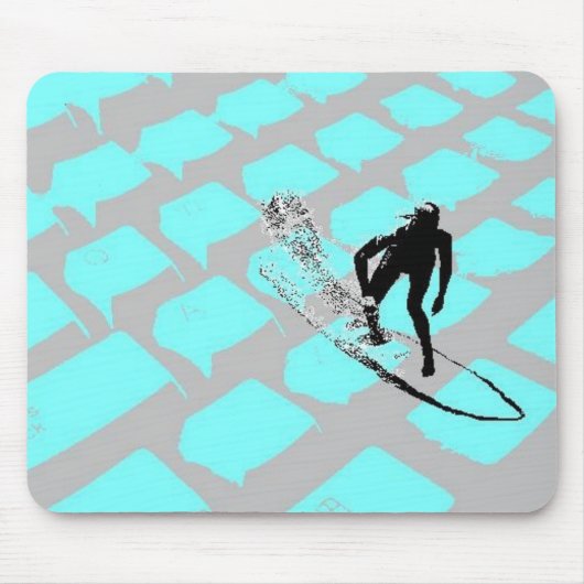Tapis De Souris Surfin le Mousepad net (Devant)