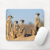 Tapis De Souris Suricate family sunning themselves at their (Avec souris)