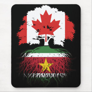 Tapis De Souris Suriname Surinamais Canadien Canada Racines d'Arbr