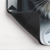 Tapis De Souris Surpoids Tuxedo Chat à l'échelle (Coin)