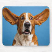 Tapis De Souris Surprised Basset Hound (Devant)