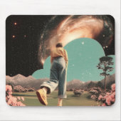 Tapis De Souris Surreal figure walking into galaxy gateway (Devant)