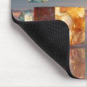 Tapis De Souris Surreal Floating Cubes And Spheres (Coin)