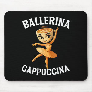Tapis De Souris Surreal Italian Brainrot mème Ballerina Cappuccina