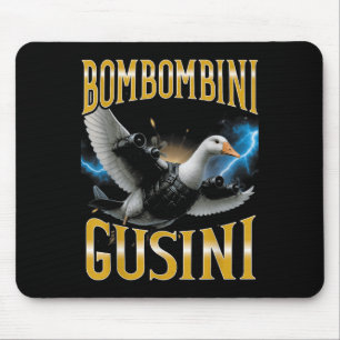 Tapis De Souris Surreal Italian Brainrot meme Bombombini Gusini Fu