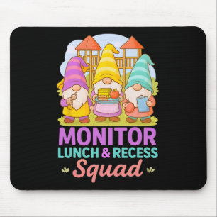 Tapis De Souris Surveillant de déjeuner Gnome d'aide aux enseignan
