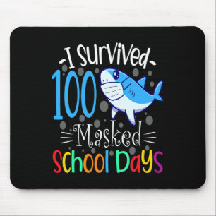 Tapis De Souris Survie 100 journées scolaires masquées 2021 Profes