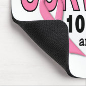 Tapis De Souris SURVIVANT de CANCER DU SEIN 10 ans et comptes (Coin)