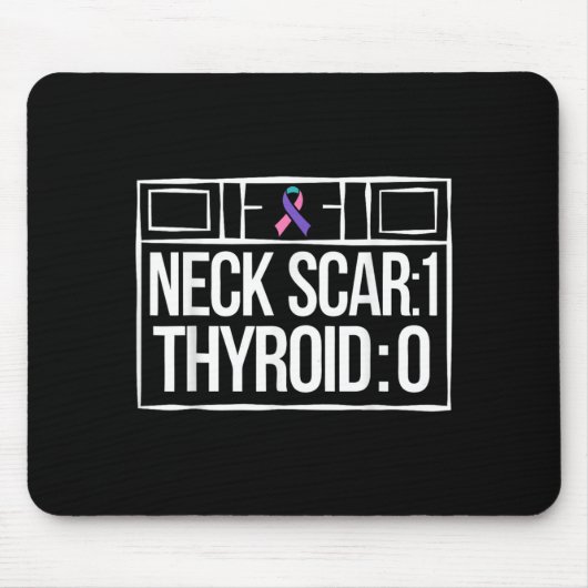 Tapis De Souris Survivant de l'ablation de la thyroïde battant la (Devant)