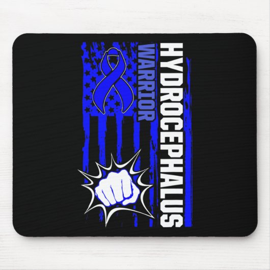 Tapis De Souris Survivant de l'hydrocéphalie Inspirer le guerrier  (Devant)