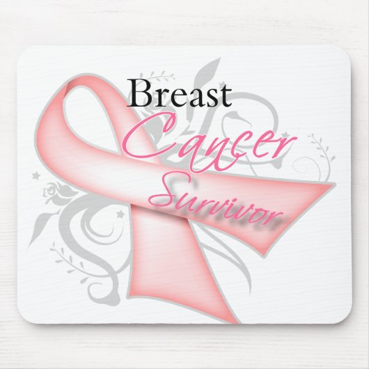 Tapis De Souris Survivant du cancer du sein (Devant)