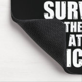 Tapis De Souris Survivant du guerrier de sensibilisation à la surd (Coin)