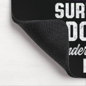 Tapis De Souris Survivant du guerrier de sensibilisation à la surd (Coin)