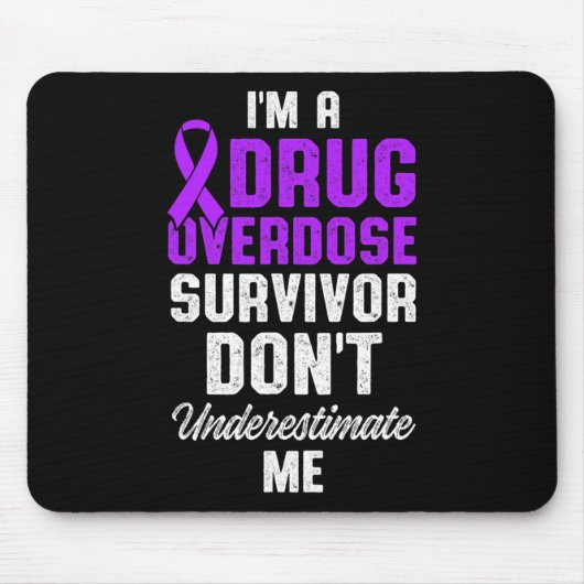 Tapis De Souris Survivant du guerrier de sensibilisation à la surd (Devant)