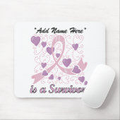 Tapis De Souris Survivant personnalisable Mousepad de cancer du (Avec souris)