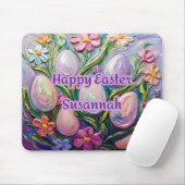 Tapis De Souris SUSANNAH ~ Œufs de Pâques 3D Fleurs ~ (Avec souris)