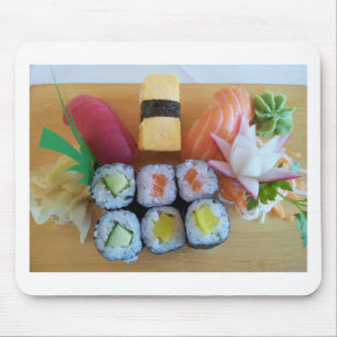 Tapis De Souris Sushi Asia Fish Rice Food