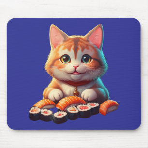 Tapis De Souris Sushi Cat