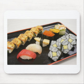 Tapis De Souris Sushi Rolls Gingembre de sésame Wasabi Japon Cuisi