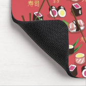 Tapis De Souris Sushi Rouge (Coin)