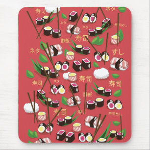 Tapis De Souris Sushi Rouge