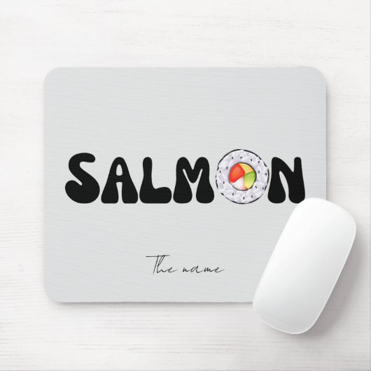 Tapis De Souris sushi saumon (Avec souris)