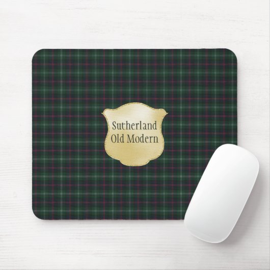 Tapis De Souris Sutherland Old Modern Original Tartan écossais (Avec souris)