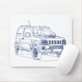 Tapis De Souris Suz Jimny 2013 (Avec souris)