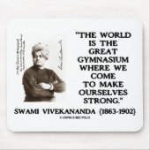 Tapis De Souris Swami Vivekananda Monde Grand Gymnase Fort (Devant)