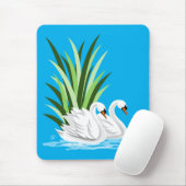 Tapis De Souris Swan On Water Mousepad (Avec souris)