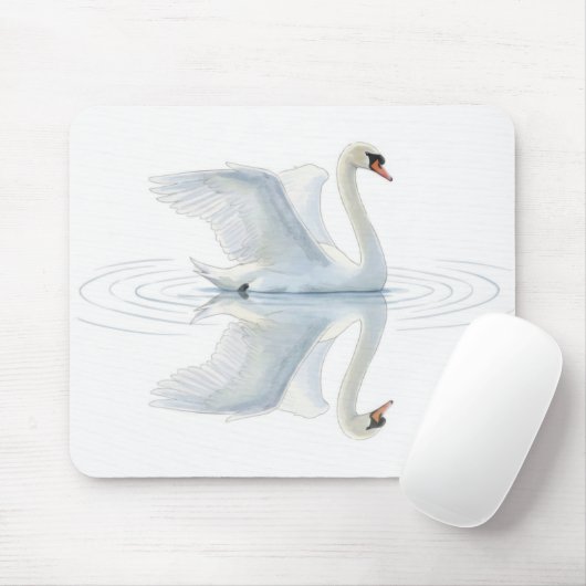 Tapis De Souris Swan Reflection (Avec souris)