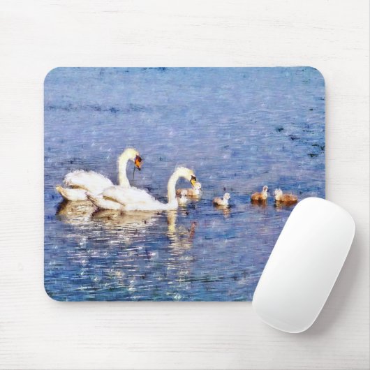 TAPIS DE SOURIS SWANS (Avec souris)