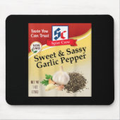 Tapis De Souris Sweet & Sy Garlic Pepper Condiment Sce Group M (Devant)