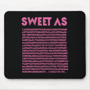 Tapis De Souris Sweet As Pi 3.14 Geek de mathématiques Enseignant