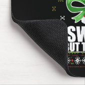 Tapis De Souris Sweet But Twisted Funny Candy Cane Ugly Christmas  (Coin)