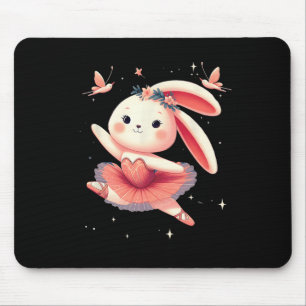 Tapis De Souris Sweet Dancing Ballerina Bunny Ballet Rabbit Fille