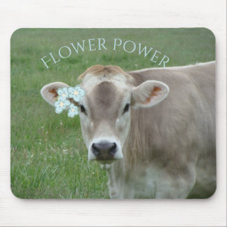 Tapis De Souris Sweet Jersey Cow préconise Flower Power