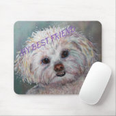 TAPIS DE SOURIS SWEET WHITE YORKIE (Avec souris)