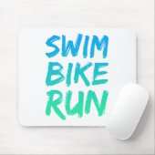 Tapis De Souris Swim Bike Run superbe design (Avec souris)
