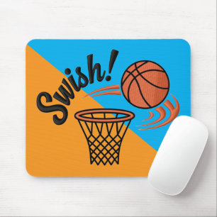 Tapis De Souris Swish Slam Dunk : Style de basket-ball Vintage