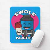 Tapis De Souris SWOLEMATATES Funny Bodybuilding Protein Shake (Avec souris)