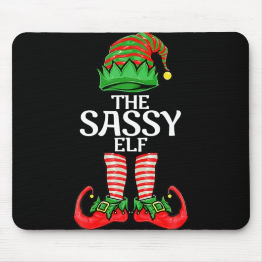 Tapis De Souris Sy Elf Christmas Family Matching Group T Shirt (Devant)