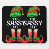 Tapis De Souris Sy Elf Christmas Family Matching Group T Shirt (Devant)