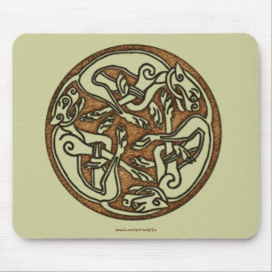Tapis De Souris Symbole 3 Chien Celtique irlandais Mousepad